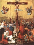 "La Crocifissione" - dipinto - 1520 - «Museo delle Belle Arti» Budapest - Ungheria