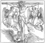"Cristo sulla croce con tre angeli" - incisione - 1523-25 - «Graphische Sammlung Albertina» Vienna - Austria