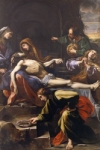 "Deposizione di Cristo nel sepolcro" - dipinto - 1617 - «Chiesa di San Antonio del Collegio Montalto» San Lazzaro di Savena (BO) - Italia