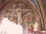 "Crocifissione e San Giovanni" - affresco - 1461 - «Cappella Tega o Sant'Anna» Spello (PG) - Italia
