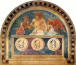 "Cristo nel sepolcro con due angeli" - affresco - 1447 - «Chiesa Sant'Apollonia» Firenze (FI) - Italia