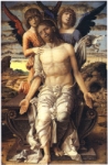 "Cristo in Deposizione sorretto da due angeli" - dipinto - 1500 circa - «Copenhagen Staten Museum» Copenhagen - Danimarca