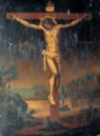 "Crocifissione" - dipinto - probabile XVII secolo - «Cappella Castello Neuhaus» Gais (BZ) - Italia