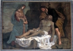 "Cristo deposto nel sepolcro" - dipinto - XVI secolo - «Chiesa di Sant Elena imperatrice» Venezia (VE) - Italia