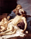 "Lamentazioni di Maria sul Cristo morto" - dipinto - 1667 - «Galleria Nazionale d'arte antica di Palazzo Barberini» Roma (RM) - Italia