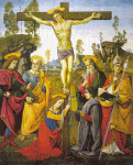 "Crocifissione e Santi" - dipinto - 1496 circa - «Pieve di San Silvestro» Barberino di Mugello (FI) - Italia