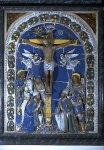"Crocifissione" - bassorilievo - 1515 circa - «Pieve di Santa Maria Assunta» San Marcello Pistoiese (PT) - Italia