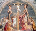 "La Crocifissione" - dipinto - XVI secolo - «Chiesa San Bassiano» Pizzighettone (CR) - Italia