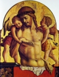 "Cristo morto sorretto dagli angeli" - dipinto - 1473 circa - «National Gallery» Londra - Regno Unito