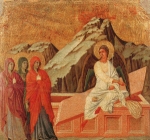 "Le pie donne al sepolcro" - dipinto - 1308-11 - «Duomo» Siena (SI) - Italia