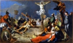 "La crocifissione" - dipinto - 1727 - «Chiesa di San Martino - Burano» Venezia (VE) - Italia