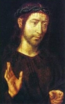 "Redentore o Cristo incoronato di spine" - dipinto - XV secolo - «Galleria Palazzo Bianco» Genova (GE) - Italia