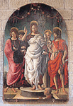 "Cristo risorto e quattro Santi" - dipinto - 1472 - «Cattedrale» Viterbo (VT) - Italia