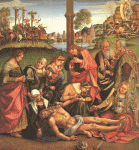 "Lamentazioni sulla morte di Cristo" - dipinto - 1502 - «Museo Diocesano» Cortona (AR) - Italia