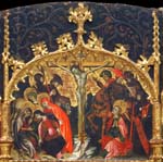 "Pala altare di Sant Joan Baptista i Sant Esteve - particolare" - dipinto - 1415-1420 - «Museu Nacional d'Art de Catalunya» Barcellona - Spagna
