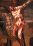 "Crocifissione" - dipinto - 1990 - «Collezione Lauro» attuale-posizione-sconosciuta - 