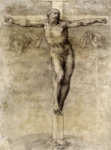 "Cristo sulla croce per Vittoria Colonna" - disegno - 1545 circa - «British Museum» Londra - Regno Unito