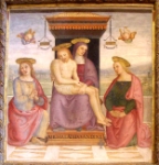 "Deposizione, San Giovanni Evangelista e la Maddalena" - dipinto - 1521 - «S. Maria Maggiore» Spello (PG) - Italia