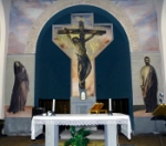 "Crocifissione" - dipinto - 1958 - «Chiesa di San Martino a Castagno d'Andrea» San Godenzo (FI) - Italia