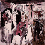 "Studio per la  crocifissione" - dipinto - 1940 - «Collezione privata» Roma (RM) - Italia