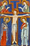 "Crocifisso" - miniatura - XII secolo - «Biblioteca Laurenziana» Firenze (FI) - Italia