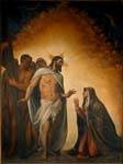 "Il Risorto che appare alla Madre" - dipinto - 1554 - «Chiesa della Assunzione della Vergine» Medole (MN) - Italia