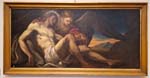 "Cristo morto sorretto da un angelo (pittore dell Italia centrale)" - dipinto - fine XVI secolo - «Abbazia Monte Oliveto Maggiore» Asciano (SI) - Italia