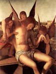 "Cristo morto sorretto da tre angeli" - dipinto - 1475-76 - «Museo Correr» Venezia (VE) - Italia