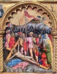 "Polittico della Passione (Gesù inchiodato alla croce)" - dipinto - 1430-1435 - «Galleria Franchetti-Ca' d'Oro» Venezia (VE) - Italia