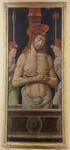 "Cristus patiens fra due angeli e simboli della Passione" - dipinto - XV secolo - «Basilica Cattedrale» Faenza (RA) - Italia
