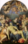 "Deposizione di Cristo con angeli e santi" - dipinto - 1540/45 - «Musée des Beaux-Arts» Besançon - Francia