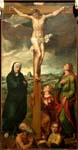 "Crocifissione di Cristo e santi" - dipinto - 1550-52 - «?» attuale-posizione-sconosciuta - 