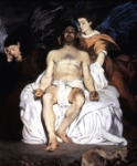 "Cristo morto e gli angeli" - dipinto - 1864 - «Metropolitan Museum of Art (The MET)» New York City (New York) - Stati Uniti d'America