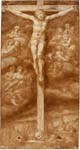 "Cristo crocifisso tra angeli dolenti" - disegno - XVI secolo - «Pinacoteca Nazionale» Bologna (BO) - Italia