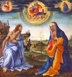 "Apparizione di Cristo alla Madonna" - dipinto - 1493 circa - «Alte Pinakothek» Monaco - Germania