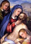 "Pietà" - dipinto - XVI secolo - «Pontificia reale basilica San Giacomo degli Spagnoli» Napoli (NA) - Italia