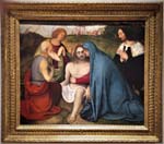 "Pietà con San Girolamo, San Giovanni Evangelista e un devoto" - dipinto - XVI secolo - «Galleria Franchetti-Ca' d'Oro» Venezia (VE) - Italia