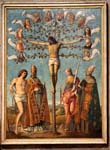 "Gesù crocifisso, santi ai piedi e profeti sui rami della croce" - dipinto - 1518 - «Basilica del Santo» Padova (PD) - Italia