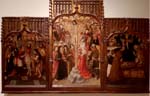 "Martirio di San Bartolomeo - Calvario - Morte di Santa Maria Maddalena" - dipinto - 1465-1480 - «Museu Nacional d'Art de Catalunya» Barcellona - Spagna