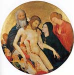 "Grande Pietà rotonda" - dipinto - 1400-1415 - «Musée du Louvre» Parigi - Francia