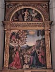 "Immacolata col Padre Eterno in gloria e i santi Anselmo, Agostino e Stefano e Resurrezione" - dipinto - 1510 - «Basilica di San Mercuriale» Forli' (FC) - Italia