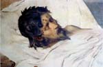 "Cristo morto (particolare)" - dipinto - 1884 - «Monastero San Damiano» Borgo Valsugana (TN) - Italia