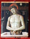 "Cristo in pietà e simboli della passione" - dipinto - 1491 - «Galleria Nazionale delle Marche» Urbino (PU) - Italia