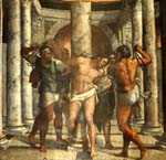 "Flagellazione di Cristo" - dipinto - 1524 circa - «Cappella Borgherini - San Pietro in Montorio» Roma (RM) - Italia