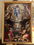 "Resurrezione di Cristo e i santi Cosma e Damiano, Giovanni Battista e Andrea" - dipinto - 1568 - «Basilica Santa Maria Novella» Firenze (FI) - Italia